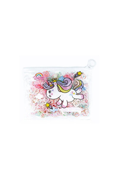 OEM Set 1000 elastice de par din silicon, multicolor, 0.3x1.5x1.5cm