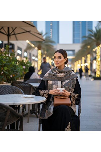 STS Women's Classic Scottish Style Open End Mohair Shawl for Autumn and Winter 190*65cm