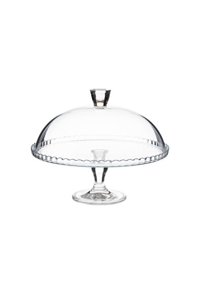 Pasabache Turkish crystal base cake stand with laser engraving Size 35 cm