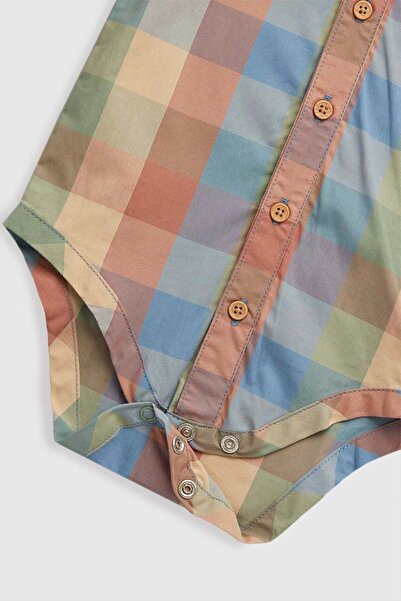 MOTHERCARE Checked Shirt Bodysuit