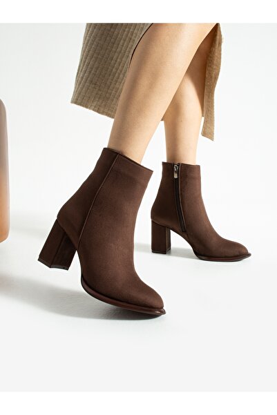 ALEMDAR AYAKKABI Γυναικείες μπότες NOTTE καφέ σουέντ