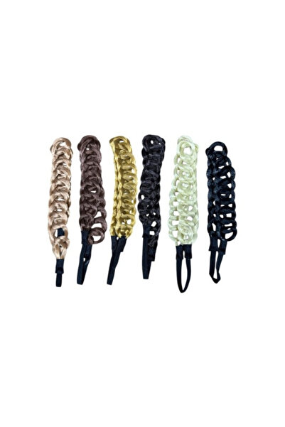 OEM Set bentite din par impletit, 12 buc, multicolor