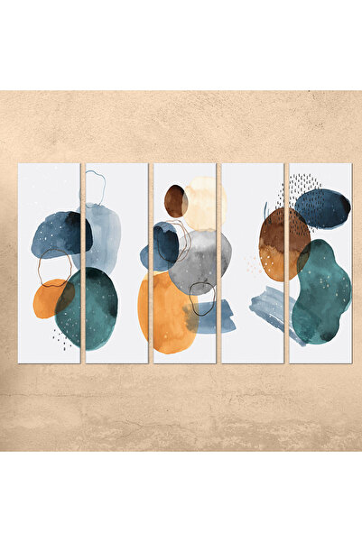 Generic Wall panel - abstract art - 300920 - divided into five equal pieces