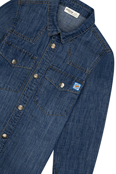 Miny Center Cămașă denim cu buzunare