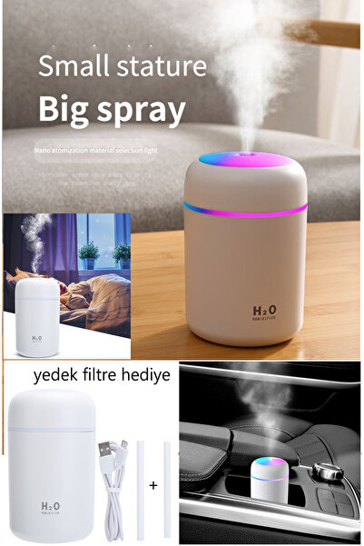 Genel Markalar H2O Ulrasonik Hava Nemlendirici Ve Aroma Difüzörü 300 Ml Ortam...