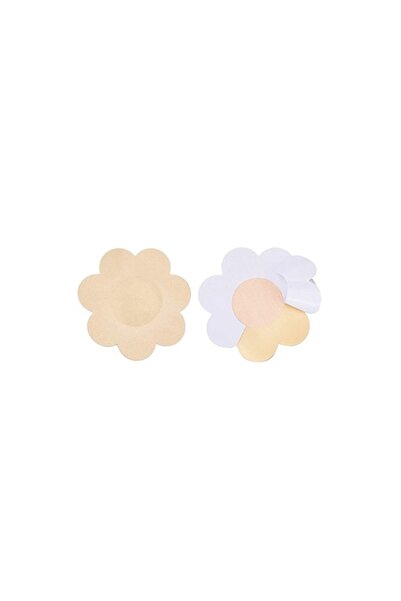 Doty Set 2 plasturi pentru sani Topless, unica folosinta, forma floare, 7.5 cm, nude,