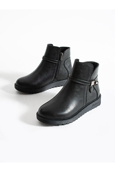 Demashoes Γυναικείες μπότες με μαύρη ορθοπεδική σόλα αντιολισθητική