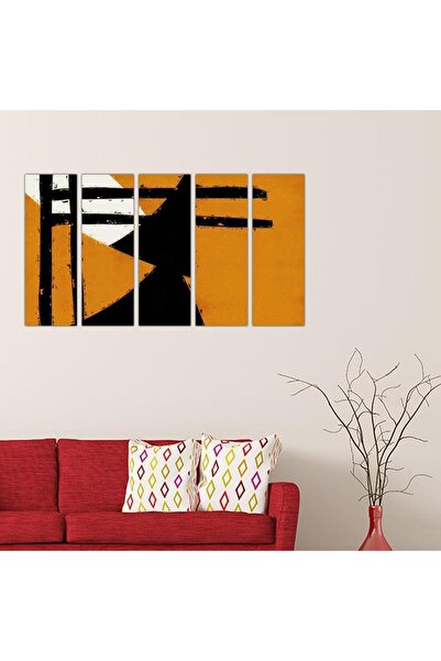 Generic Modern Abstract Art Wall Panel - 24017 - Divided into five equal pieces