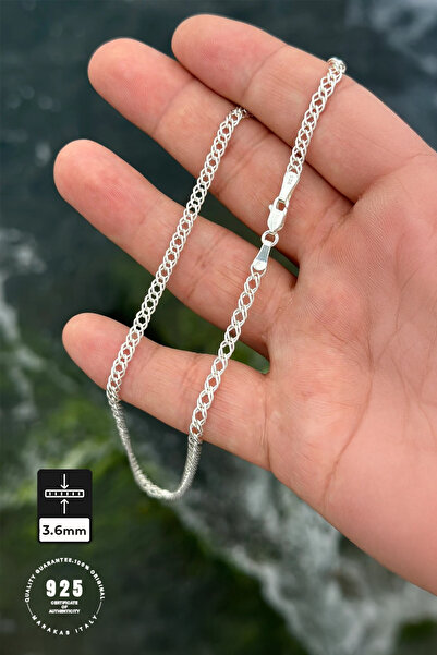 Marakas Italy 3.6mm Rambo Zincir 925 Ayar Gümüş Kolye