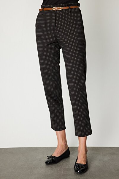 ON Buy Belted Patterned Trousers