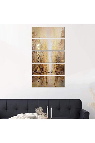 Generic Modern abstract art wall panel - 24516 - divided into five equal pieces