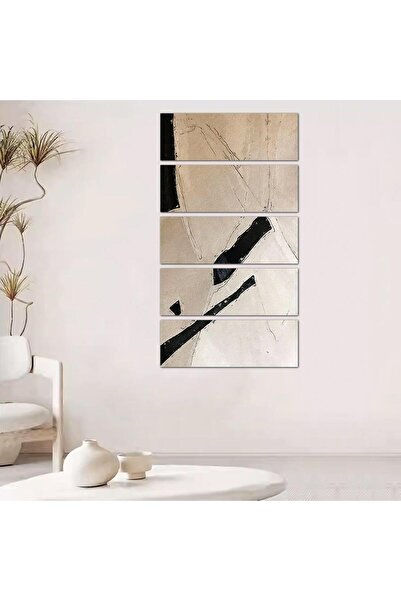 Generic Modern abstract art wall panel - 24072 - divided into five equal pieces