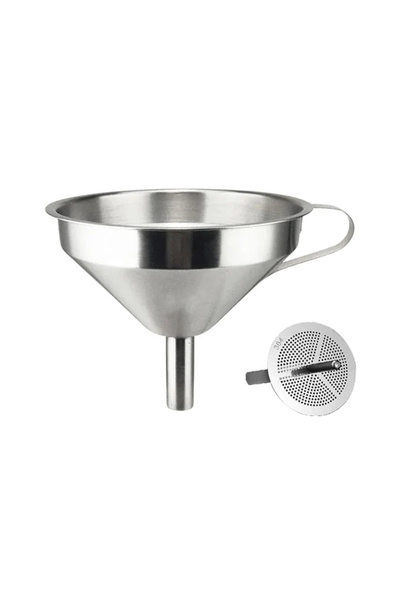 Bisbell قمع من الفولاذ المقاوم للصدأ مقاس 13 سم - أداة واسعة الفم لنقل الزيوت...