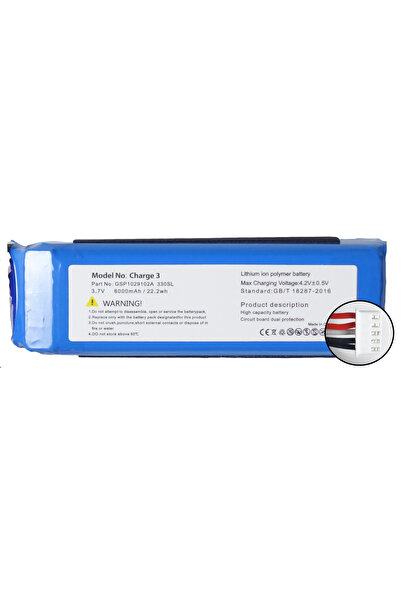 Other Battery for JBL CHARGE 3 JML330SL Speaker 6000mAh 3.7V