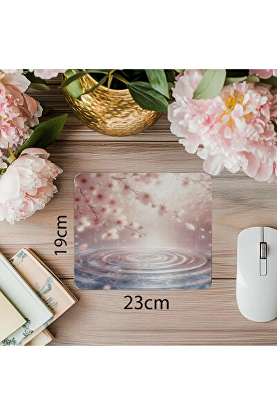 Wisdom Rain Mouse Pad cu efect de umbră roz moale - 19x23 cm 2 mm dreptunghiu...