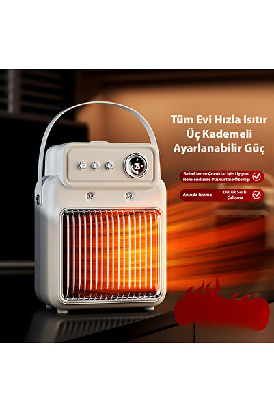 Hilda Ultra Konforlu Nemlendiricili Mini Isıtıcı: Evde Bahar Esintisi!