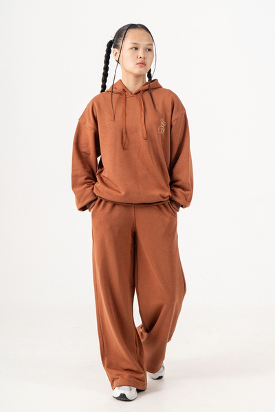 GİYİCEM TEKSTİL Girl's Basic Honey Bear Printed Tracksuit Set 6511