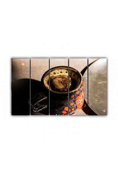 Generic Wall panel - Coffee - 731 - divided into five equal pieces