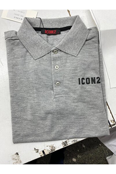 MARKATEM Men's Slim Fit Yellow-Gray Khaki Cotton Fabric Non-Curling Polo Collar T-Shirt Icon2 Themed 3-Piece Set