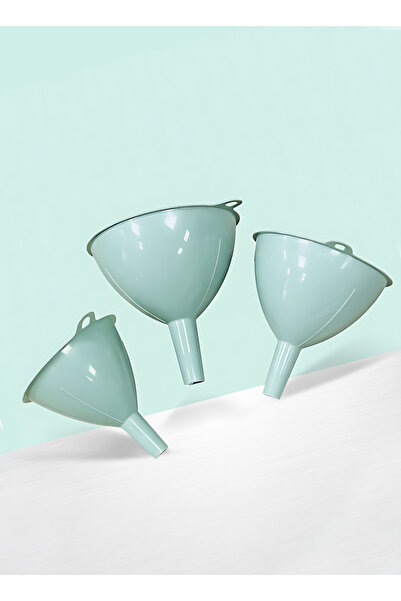 Bisbell 3-Piece Plastic Funnel Set - Kitchen Liquid & Powder Transfer - BPA &...