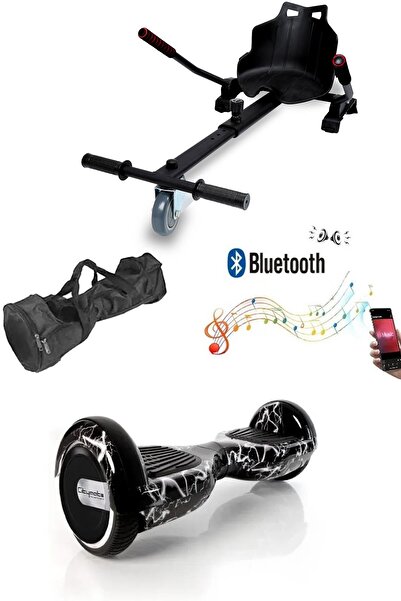 CityMate Elektrikli Kaykay Scooter Hoverboard Akıllı Denge 6.5 Inch + Hover Kart + Çanta EXTREM PAKET D02