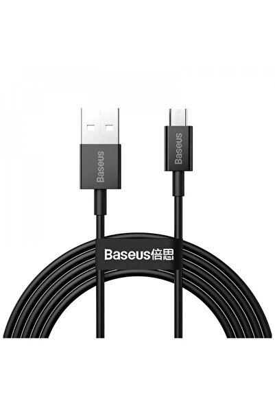 Baseus بيسوس-كيبل شحن داتا USB الي ميكرو 1 متر ربل - اسود