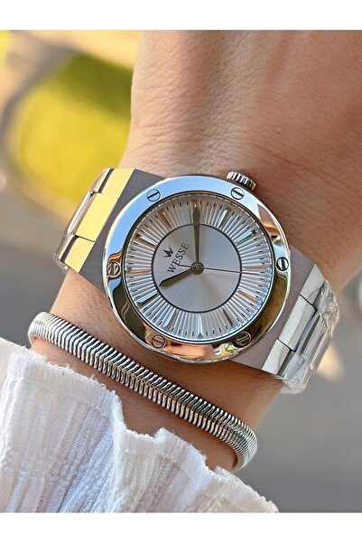 Wesse ساعة يد نسائية مقاومة للماء بطول 2 سنة من الفولاذ المقاوم للصدأ 5 أتم +...