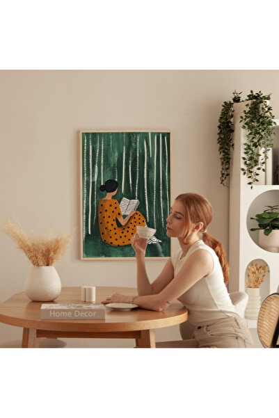 Tuba Decor Tablo dintr-o singură bucată cu rame din lemn pentru sufragerie, s...