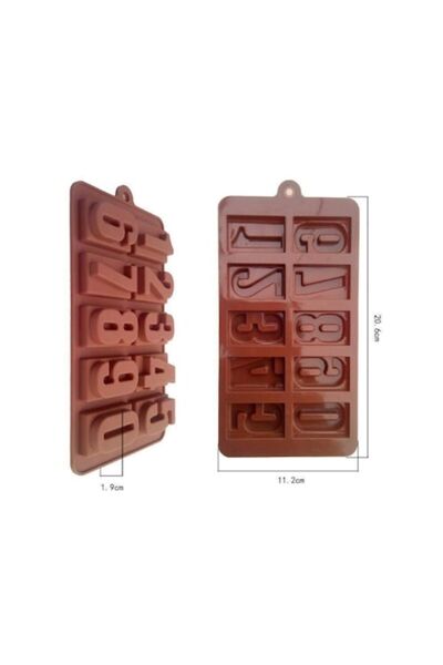 CBD CORAL BEST DEALS Matră de silicon, model cu numere pentru ciocolată de ca...