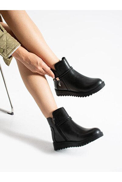 Demashoes Чорні ортопедичні черевики для жінок з нековзною підошвою