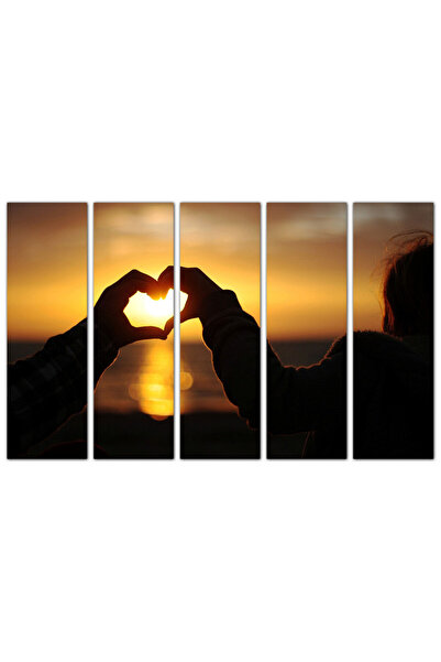 Generic Wall panel - Romantic Moment - 712 - Divided into five equal pieces