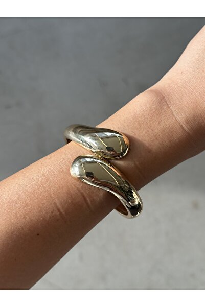 Tasarım Gold Kalın Damla Model Kelepçe