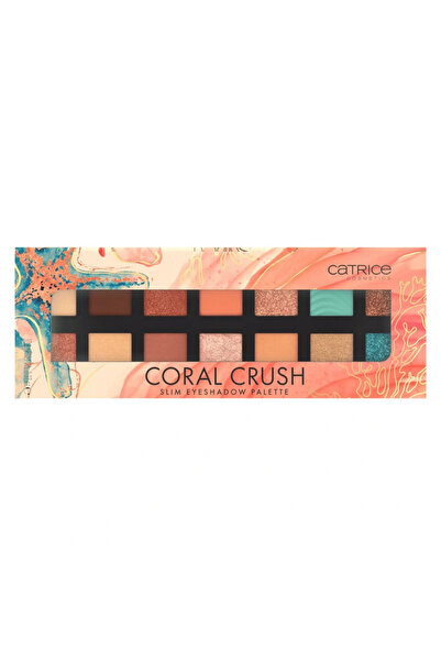 Catrice Coral Crush Slim Eyeshadow Palette With 14 Shiny Glittery Shades- 030 Under The Sea