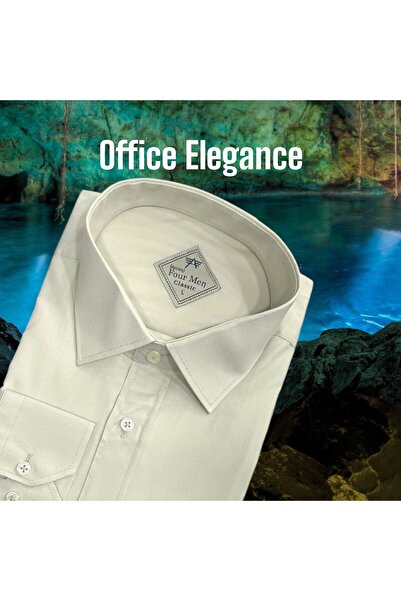 EREN STYLE Cămașă albă clasică din țesătură de flanel de iarnă, 100% bumbac, ...