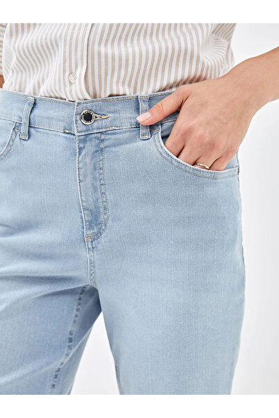 LC Waikiki Lcw Jeans Indigo Bermuda Fit Women's Jean Shorts