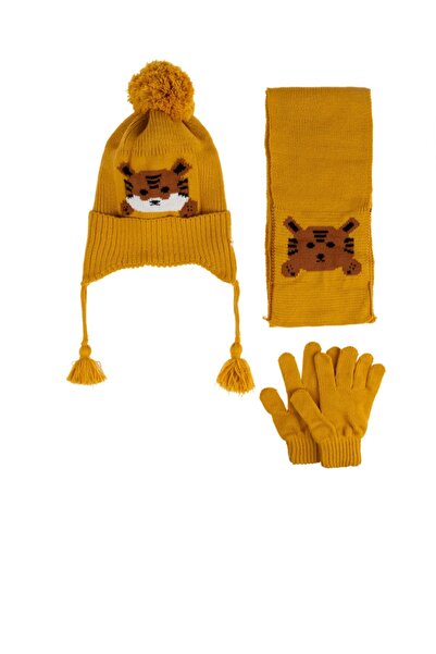 Kitti طقم قفازات وقبعة ATKI مكون من 3 قطع مع بطانة من الصوف للأعمار من 4 إلى ...