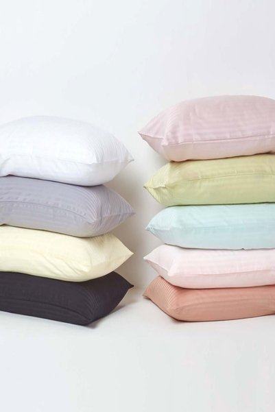 Tekstil Home Satenev Striped Satin Pillowcase 2 Pieces 50X70 Size Mint Green Color
