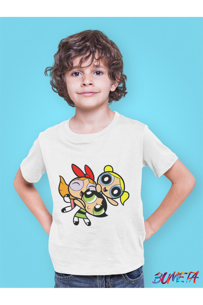 Bumeta Tricou pentru copii Powerpuff Girls Buttercup Bubbles Blossom