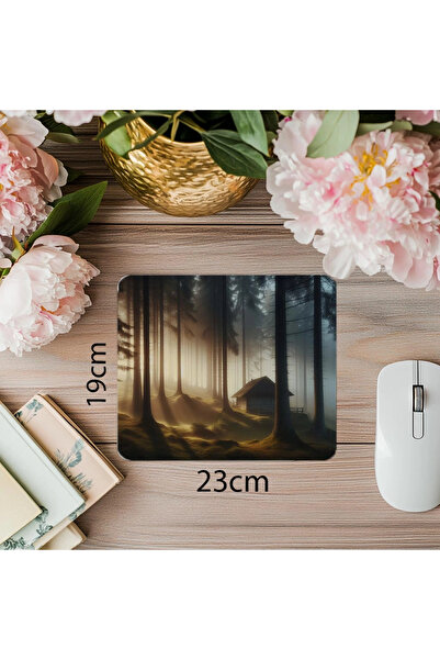 Wisdom Rain لوحة ماوس Zen على طراز Valley of Peace - 19 × 23 سم 2 مم مستطيلة مطبوعة مستوردة