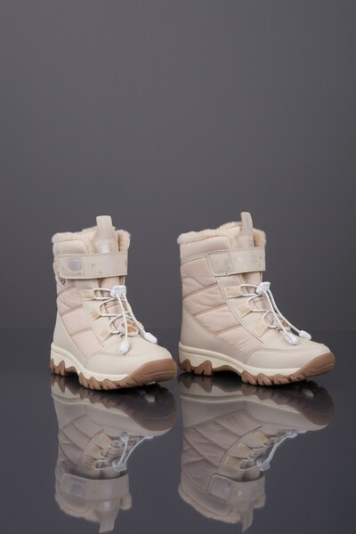 MUGGO RAGYER İçi Kürklü Bağcıklı ve Cırtlı Kız Çocuk Bot