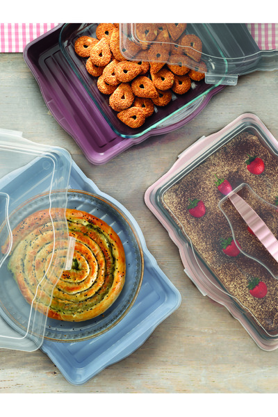 Aghilo Cake Borcam Transport Container – Cake and Serving Box with Lid