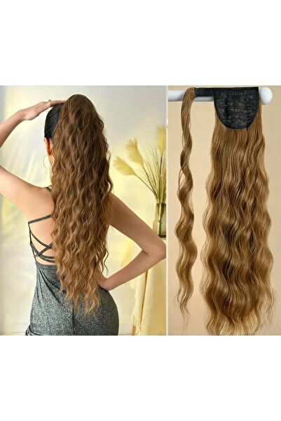 Oskar Ponytail Look Hair Ponytail with Velcro created Satin Caramel