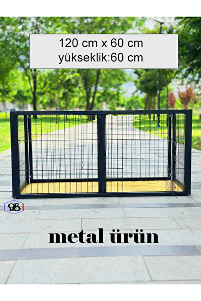 BROOHOME profilli metal kedi köpek kafesi 120cm x 60cm x60cm matal ürün(siyah