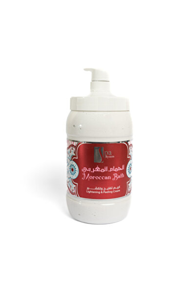 Spa System سبا سيستم كريم الحمام المغربي 2 لتر مفتح ومقشر