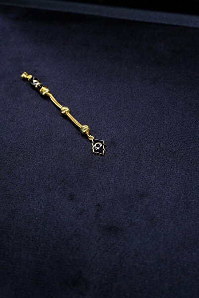 dergah tesbih Gold Crescent and Star Design Silver Tassel
