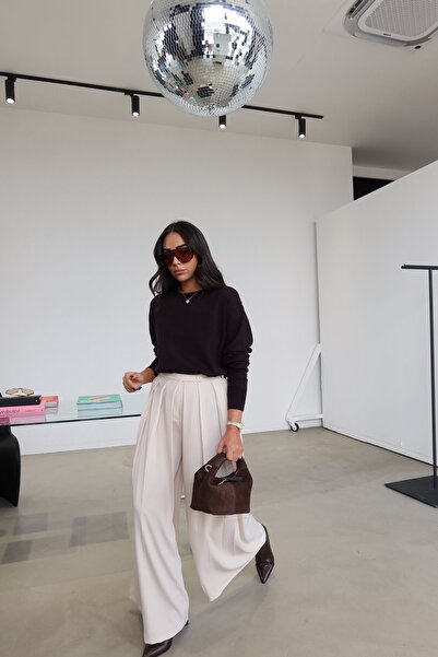 Özge Özgenç Широкі штани з плісированою крій