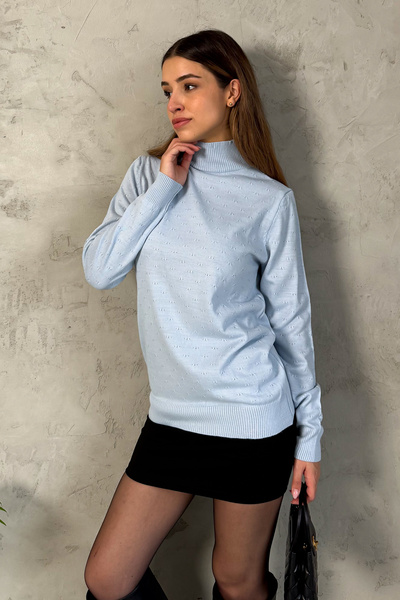 ModaPlaza Pulover tricotat pentru femei, jumătate de pescar, 5353