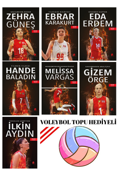 peta kitap Filenin Sultanları 7’li Kitap Seti – Voleybol Topu ve Poster Hediyeli