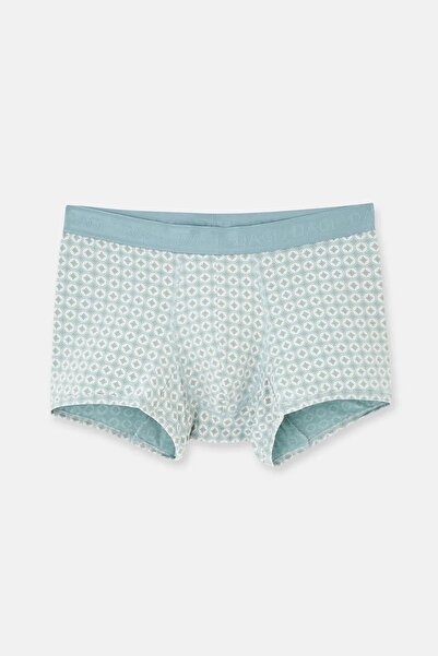 Dagi Su Yeşili Desenli Micro Modal Boxer