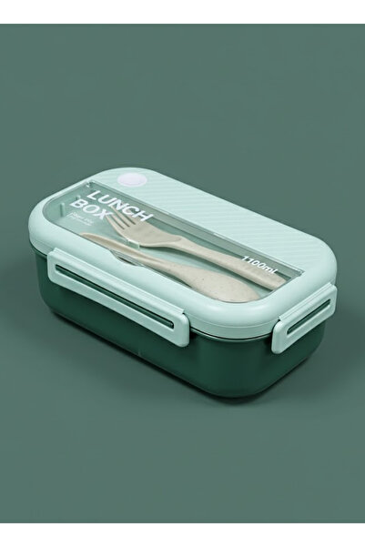 Bisbell Divider 1100ML Lunch Box | Leakproof Bento Food Container with Cutler...